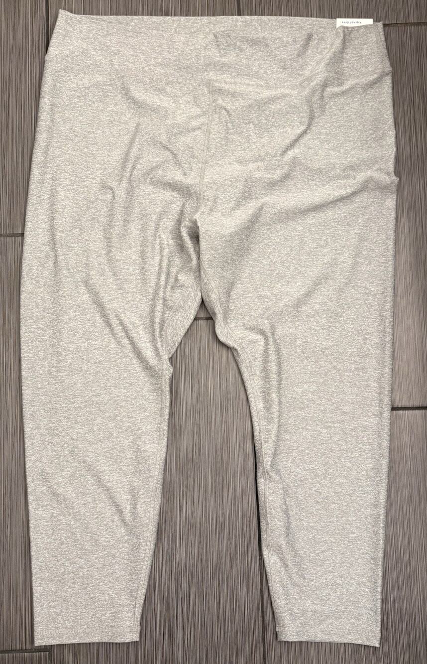 Old Navy High Rise Leggings 7/8 Ankle Women’s Size 3X Heathered Gray Cloud +